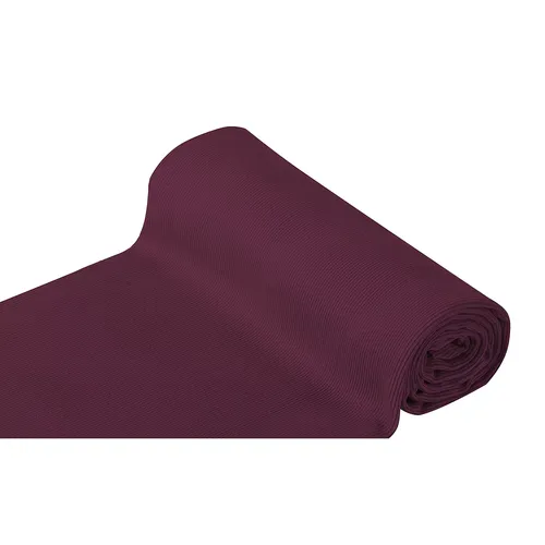 Rippen-Bündchenstoff Comfort, aubergine