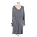 Soft Surroundings Casual Dress: Gray Dresses - Women's Size Large