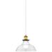 Clear Glass 8 1/2" Wide Dome Pendant Light