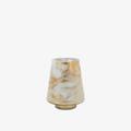 Gold/White Marbled Hurricane Candle Holder by E.S. Designs