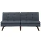 Beliani Modern Fabric Sofa Bed Grey Ronne