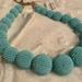 J. Crew Jewelry | J Crew Blue Agua Beaded Choker Necklace With Pouch Nwt | Color: Blue | Size: Os