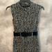 Nine West Dresses | Black & White Print Nine West Dress W/ Accent Belt | Color: Black | Size: 2