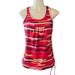 Athleta Tops | Athleta Airbrush Printed Tank Top With Shelf Bra - Size Womens Small | Color: Purple/Red | Size: S