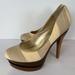 Jessica Simpson Shoes | Jessica Simpson Collie Platform Heels Size 9.5 | Color: Cream/Tan | Size: 9.5