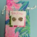 Lilly Pulitzer Jewelry | Lilly Pulitzer Earrings Stud Knot Gold Tone Metallic | Color: Gold | Size: Os