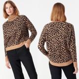 J. Crew Sweaters | J. Crew Leopard Print Turtleneck Sweater | Color: Brown/Tan | Size: M