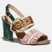Coach Shoes | Coach Robin Raffia Sandals | Color: Green/Tan | Size: 10