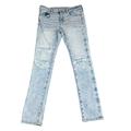 American Eagle Outfitters Jeans | American Eagle Skinny Jeans Air Flex Acid Wash Distressed Men’s 36 | Color: Blue | Size: 36