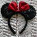 Disney Accessories | Disney Minnie Mouse Sequin Ears | Color: Black/Red | Size: Os