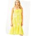 Lilly Pulitzer Dresses | Lilly Pulitzer Eloisa High/Low Midi Sundress Size 0 Yellow | Color: White/Yellow | Size: 0