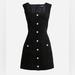 J. Crew Dresses | J Crew Sophia Sleeveless Dress With Jewel Buttons Nwt | Color: Black/Silver | Size: 8