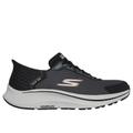 Skechers Men's Slip-ins: GO RUN Consistent - Empowered Sneaker | Size 12.5 | Black/Charcoal | Textile/Synthetic | Vegan | Machine Washable