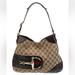 Gucci Bags | Gucci - Hasler Horsebit Hobo Monogram Shoulder Bag | Color: Brown/Tan | Size: 13.5 X 10.5”