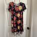 Lularoe Dresses | Floral Carly Dress | Color: Green/Red | Size: Xs