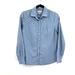 J. Crew Tops | J. Crew Blue White Polka Dot Boy Button Up Long Sleeve 100% Cotton Blouse Size 2 | Color: Blue/White | Size: 2