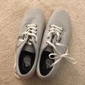 Vans Shoes | Gray And White Striped Vans | Color: Gray/White | Size: 8.5