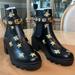 Gucci Accessories | Gucci Bee & Star Embroidered Boots (37) Nwot | Color: Black/Gold | Size: 37