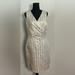 Ralph Lauren Dresses | Lauren Ralph Lauren- White Metallic Gold Sheath Dress Size 10 | Color: Gold/White | Size: 10