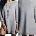 Free People Sweaters | Free People Tricot Pull-Over Cashmere Blend Grey Knit Off-Shoulder Sweater Dress | Color: Gray | Size: M