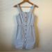 J. Crew Dresses | J Crew Women Summer Dress Size 0 Blue White Stripes Sleeveless Missing Button | Color: Blue/White | Size: 0