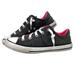 Converse Shoes | Converse All-Star - Women's Sz 6.5 - Dark Gray/Hot Pink Low Skate Shoes - No Tag | Color: Pink | Size: 6.5