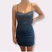 Free People Dresses | Free People Nwt Blue Embroidered Slip Spaghetti Strap Dress (J) | Color: Blue | Size: Various