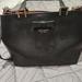 Kate Spade Bags | Kate Spade Gwyn Pershing Street Black Leather Satchel Hand Bag Nwt | Color: Black/Pink | Size: Os