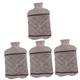 minkissy 4pcs Water Filling Warm Water Bag Mini Hot Water Bottle Warm Water Bottle for Bed Compact Hot Water Pouch Comfortable Hot Water Bottle Girl Hand Insulation Bags Cotton Wool Winter