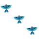 HEMOTON 3pcs Simulated Fluttering Bird Flying Bird Toy Realistic Bird Toy Light up Bird Hover Bird Mechanical Bird Glow Toys Artificial Bird Electronic Original Outdoor Child