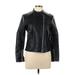 Zara Basic Faux Leather Jacket: Black Jackets & Outerwear - Women's Size Large