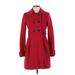 Old Navy Wool Coat: Red Jackets & Outerwear - Women's Size X-Small