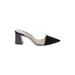 Zara Mule/Clog: Black Color Block Shoes - Women's Size 38