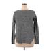 Lilla P Pullover Sweater: Gray Color Block Tops - Women's Size X-Large