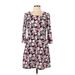 Brixon Ivy Casual Dress - Fit & Flare: Pink Baroque Print Dresses - Women's Size Large