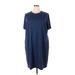 Purejill Casual Dress - Shift: Blue Dresses - New - Women's Size 3X