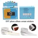 250/500Pcs DIY Vintage PVC Corner Stickers For Photo Album Frame Decoration Scrapbooking Picture
