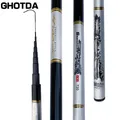 Carbon Fiber Fishing Rod Telescopic 3.6M 4.5M 5.4M 6.3M 7.2M Stream Rods Ultra-light Portable