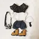 20cm Puppe Kleidung Hoodies Shorts Mini Kleidung Mode Puppe Jacke Pullover Mantel für Baumwolle