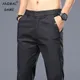 New summer Casual Pants Men 3 Colors Classic Style Fashion Business Thin Slim Fit Straight Cotton