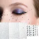 1Sheet Self-Adhesive Face Crystal Sticker Body Art Jewels Eyebrow Eyeshadow Rhinestones Sticker