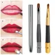 1Pc Portable Lips Makeup Brush Pen Metal Handle Cosmetic Lipstick Brush With Protect Cap Concealer