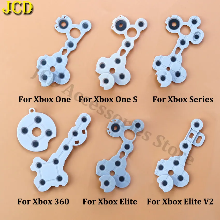 JCD 1 Stück leitfähige Gummiknopf für Microsoft XBox 360 One Slim Elite 1 2 Series X S Controller D-Pad Kontaktschlüsselreparatur Image