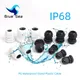 Waterproof Cable Gland Plastic Cable Entry IP68 PG7 For 3-6.5mm PG9 PG11 PG13.5 PG16 PG19/21 White