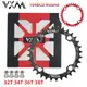 VXM Narrow Wide Chainring 104 BCD with 4 Bolts Screws 32T 34T 36T 38T MTB Chain Ring Round 104bcd 38