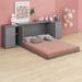 Red Barrel Studio® Caden Murphy Storage Bed Wood in Gray | 32.2 H x 86.3 W x 108.8 D in | Wayfair CE225CB06D924928B53E0E317EE4EC2D
