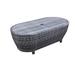 Calistoga Outdoor Wicker Oval Coffee Table with Storage