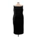 City Chic Casual Dress - Sheath: Black Brocade Dresses - Women's Size 22 Plus
