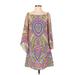 Alice & Trixie Casual Dress - Shift: Pink Baroque Print Dresses - Women's Size Small