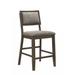 2pc Transitional Counter Height Dining Side Chairs with Upholstered Seat Back